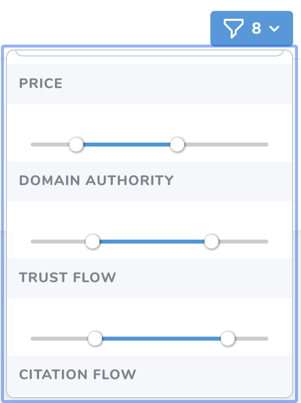 Bộ lọc cho website